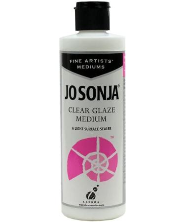 Jo Sonja Clear Glaze Medium - 16oz Bottle | Professional Finish for Artists - Buy Online on GoSupps.com