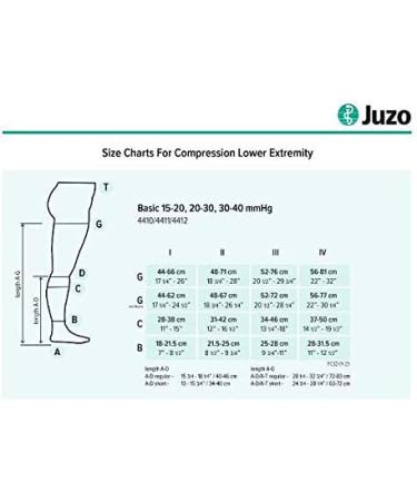 Juzo Basic 4411AD Knee-High Compression Stocking 20-30 mmHg Black - International Shipping Available - Buy Online on GoSupps.com