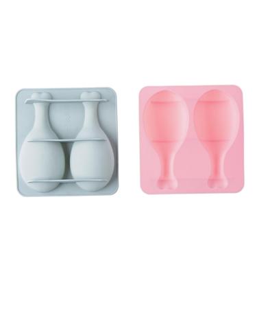 BESTonZON 2pcs Fondant molds de para gelatinas Silicone Mold Cake Mold Modeling Baking Mold Blue 15.8*14.9CM