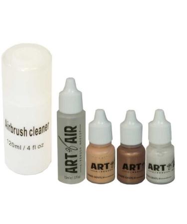 Art of Air Professional Airbrush Makeup System with 4pc Foundation Set - Medium Complexion, includes Blush, Bronzer, Shimmer, and Primer | Makeup Airbrush Kit - Buy Online on GoSupps.com