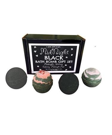 BLACK Bath Bombs ORIGINAL Black Bath Bombs  (BLACK GIFT SET OF 4)