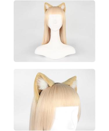 Cat Ear Fox Headband Hairband Fancy Dress Hair Clip Hair Hoop Hairband Animal Ears Cosplay Party Costume Ears Headwear Brown-white - Buy Online on GoSupps.com