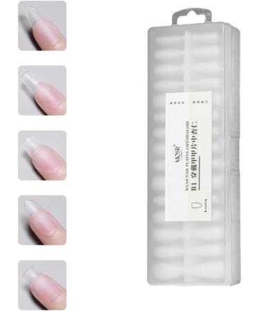 Transparent Natural False Nail Tips Extension Cover Artificial Fake Nails Finger Sculpted Manicure Tools Salon Home DIY - Buy Online on GoSupps.com