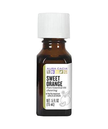 Aura Cacia Pure Essential Oil Sweet Orange .5 fl oz (15 ml)