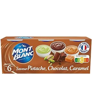 Mont Blanc - Multi Variety Dessert Cream Chocolate Caramel Pistachio 6X125G - Pack of 3 - Limited Offer - Buy Online on GoSupps.com