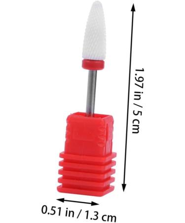 minkissy Nail Accessories Nail Tools Electrical Tools Electric Tool Nails Drill Bits Power Tools Nail Drill Bits Manicure Grinding Head medium Red - Buy Online on GoSupps.com