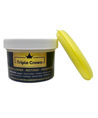 Accessible Preservatives Triple Crown Leather Preservative & Restorer (8 oz.) 80 Year Old Formula Hand-Poured For Use on Leather Boots, Bags, Books & More. Made in the U.S.A