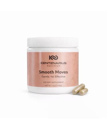 Smooth Moves with Cascara Sagrada & Aloe Ferox 30 Capsules - Gentle Botanical Bowel Support for Natural Digestive Balance Occasional Relief & Non-Habit Forming Daily Comfort - Centenarius Nutrition