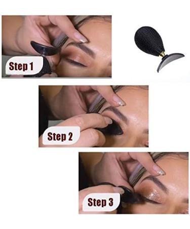 OFKP Lazy Eye Shadow Stamp Portable Fashion Seal Applicator Silicone Eyeshadow Stamp Make-up Tools (Black) - Buy Online on GoSupps.com