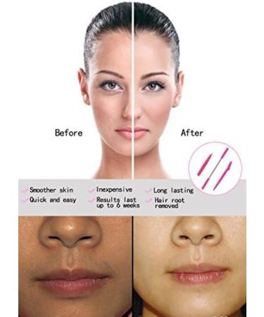 Kapmore Hair Removal Spring for Upper Lip, Chin, Cheeks & Sideburns - Facial Hair Epilator with Tweezers & Eyebrow Razor (Pink) - Buy Online on GoSupps.com