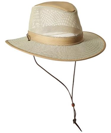 Henschel Hats Aussie Breezer 5310 Cotton Mesh Hat Large Khaki