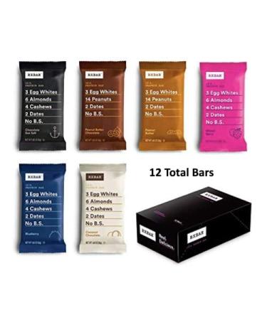 RXBAR Best Seller Variety Pack - 12 Gluten-Free High Protein Bars (1.83 oz each) - Buy Online on GoSupps.com