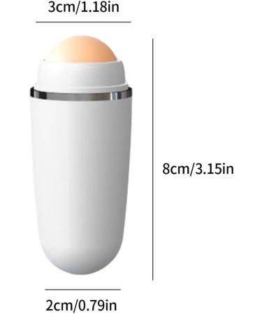 Volcanic Oil Absorbing Roller Face Oil Control Stick Facial Skin Care Tool White Manicure Tackle - Buy Online on GoSupps.com