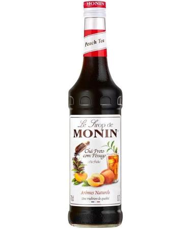 MONIN Peach Tea Syrup for Ice Tea and Cocktail - Natural Flavors - 70cl - Buy Online on GoSupps.com