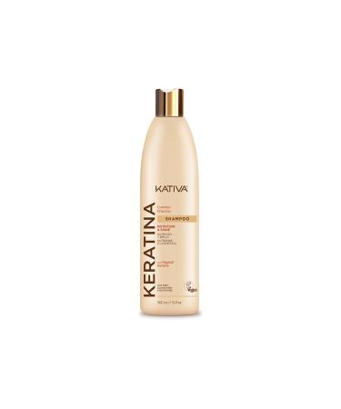 KATIVA KATIVA Keratin CYSTEIN PROT Shampoo 355 ml | Plant keratin cysteine proteins: regenerate and strengthen the hair strand from root to tip | Increases hair strength