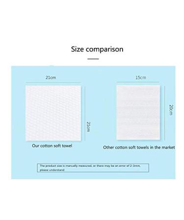 Meyso 300 Piece Pure Cotton Dry Wipes - 100% Soft Non-Woven Disposable Cleaning Cloths for Face & Body - International Shipping Available - Buy Online on GoSupps.com