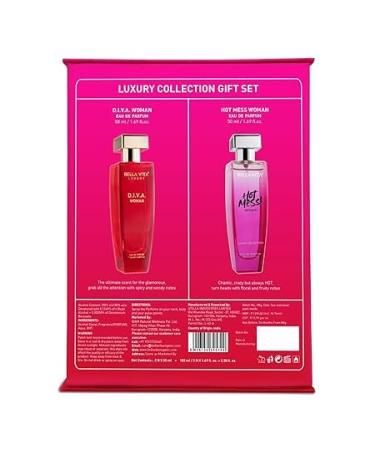 Luxury Hot & Classy Gift Set for Women 2 x 50Ml with Hot Mess D.I.V.A. Perfume|Floral Woody Long Lasting EDP Fragrance Scent - Buy Online on GoSupps.com