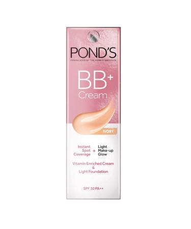 Po-nd BB+ Cream - Ivory Lightweight Foundation with SPF 30 Vitamin Enriched for Even Skin Tone & Instant Spot Coverage | 0.63 Fl Oz - Buy Online on GoSupps.com