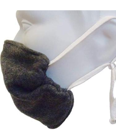 Breathe Healthy Cold Weather Fleece Face Mask - Charcoal Gray - 2 Pack Deal - Buy Online on GoSupps.com