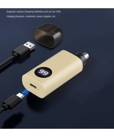 Buy Portable Rechargeable Electric Nose Hair Trimmer - Fashionable Ear & Nose Trimmer for Men & Women (Blue) - International Shipping Available - Buy Online on GoSupps.com