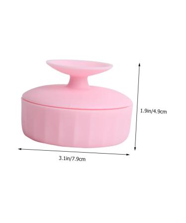 Abaodam Makeup Brush Cleaning Box | Silicone Brush Cleaner & Pad | Compact 7.9x5.25x4.9CM | Pink - Best eCommerce for International Shipping - Buy Online on GoSupps.com
