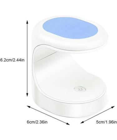dijiusidy Nail Dryer LED Shaped DIY Travel Pocket Manicure Lamp Machine Home Professional Glue Gel Polish Single Fingernail Light Blue - Buy Online on GoSupps.com