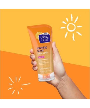 Clean & Clear Morning Burst Facial Scrub 5 Fl Oz (Pack of 2) - Refreshing Formula for All Skin Types - Buy Online on GoSupps.com