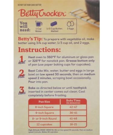 Betty Crocker Gluten Free Devil's Food Cake Mix 425 Gram Box - Buy Online on GoSupps.com