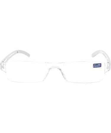 I Need You Reading Glasses Joy - +2.00 Diopters Crystal White | Stylish & Comfortable Reading Eyewear - International Shipping Available - Buy Online on GoSupps.com
