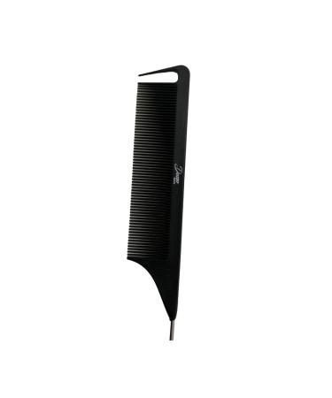 Dosso Beauty Carbon Fiber Rat Tail Comb - Metal End Styling Comb (Black) - Buy Online on GoSupps.com