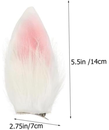 POPETPOP 2 Pairs Alligator Hairpins Bunny Ears Hair Clip Rabbit Hair Clip Ear Hair Clips for Women Bunny Hair Clips Cosplay Rabbit Ear Headdress Hair Clip Accessories Plush Aldult - Buy Online on GoSupps.com