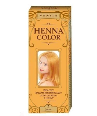 Henna Color 2 Amber Hair Balm Hair Color Color Effect Natural Hair Dye Henne Eco