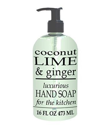 Greenwich Bay Trading Co. Luxurious Hand Soap For The Kitchen 16 Ounce Coconut Lime & Ginger