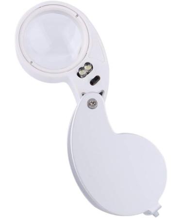 Magnifying Sliver 40X Potable Handheld Reading Magnifying Lenses Glass Lupa Jeweler Loupe Illuminated Magnifier with LED Light Lamp Good Times - Buy Online on GoSupps.com