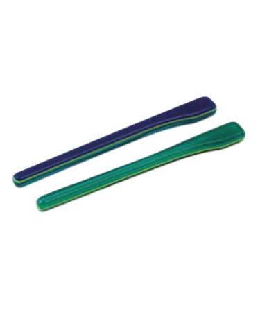VekkEr Eyeglass Temple Replacement 2 Pairs Blue Eyeglass End Tips Temple Replacement Ear Socks Pieces Tubes for Thin Metal Eyeglass Legs