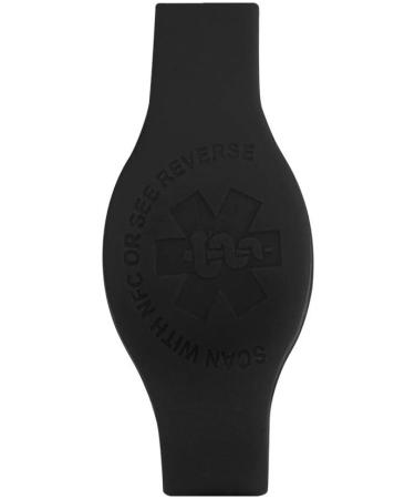 Tap2Tag 189mm Large Black Teardrop Medical Alert Wristband - Stay Safe & Stylish - Buy Online on GoSupps.com