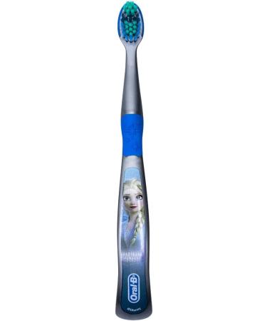 Oral-B Disney Frozen Kids Toothbrush 3+ Years Old Extra Soft - Elsa, Anna & Olaf Characters - Pack of 3 - Buy Online on GoSupps.com