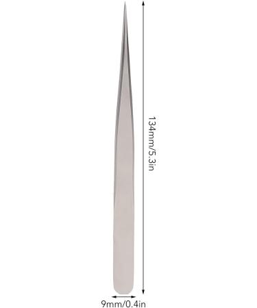 Premium Stainless Steel Eyelash Extension Tweezers - Silver Straight Tweezers for Manicure | International Shipping - Buy Online on GoSupps.com