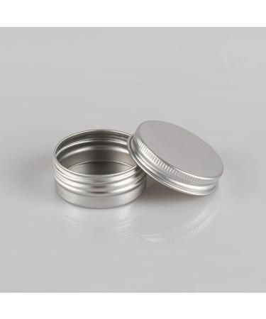 Zeoabsy 10-Pack 15ml Silver Aluminum Tins with Screw Top - Ideal for Cosmetics Candles Ointments | Includes 5 Spatulas & 1 Label - Buy Online on GoSupps.com
