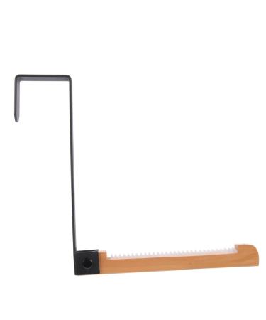 Baluue Hanger Hooks Door Hook Hanging Coat Mounted Coat Hooks Wall Mounted Towel Hangers Behind Door Hanger Outdoor Light Hooks 17.5X16CM Black