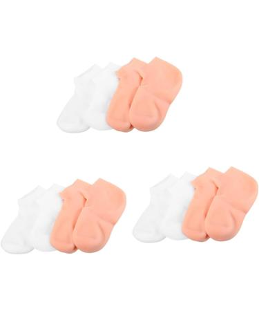 minkissy 6 Pairs Exfoliating Moisturizing Socks Moisture Socks Lotion Socks Overnight Heel Socks for Dry Cracked Dry Cracked feet Socks Sleep Socks Girl Cover sebs Pedicure - Buy Online on GoSupps.com