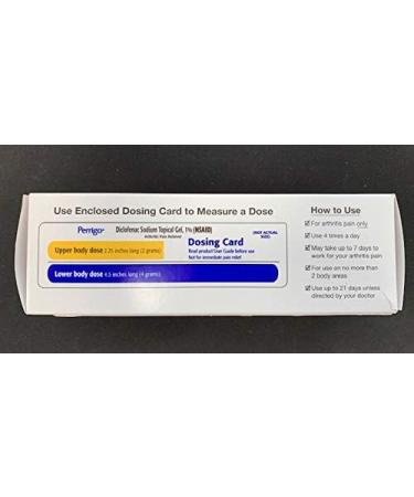 Perrigo Diclofenac Sodium Topical Gel 1% - Arthritis Pain Relief for Hands Wrists Elbows & More | Compare to VOLTAREN - 3.53 oz International Shipping Available - Buy Online on GoSupps.com