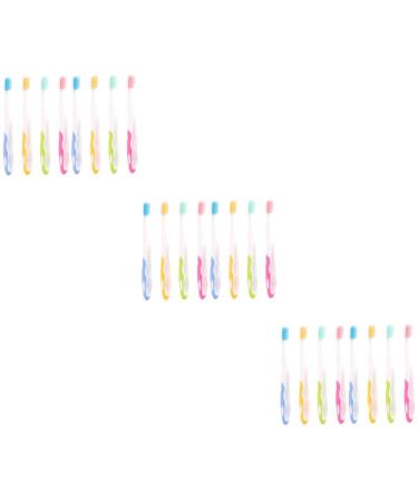 Gleavi elastic ray brushes 24 pc toothbrush oral accessories tooth cleaning brushes Tool for oral care travel manual stick rubber toothbrush