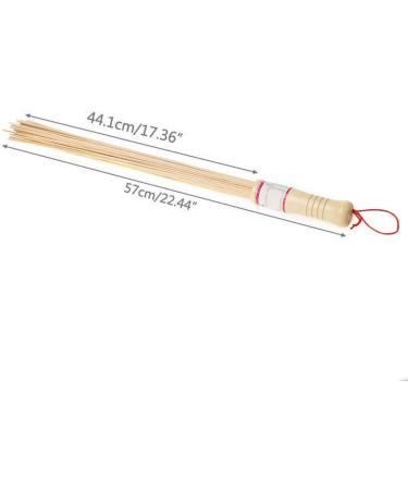 Premium Bamboo Massage Stick with Lanyard - Handheld & Polished for Ultimate Relaxation | International Shipping Available - Buy Online on GoSupps.com