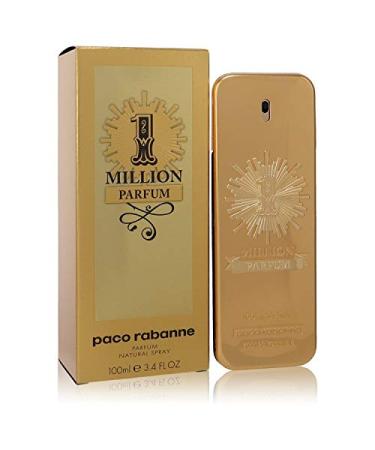 Paco Rabanne 1 Million Parfum Men Parfum Spray 3.4 oz Fresh 3.4 Fl Oz (Pack of 1)
