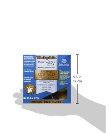 Tinkyada Brown Rice Pasta Grand Shell - Gluten-Free 8 oz | Delicious & Nutritious - Buy Online on GoSupps.com