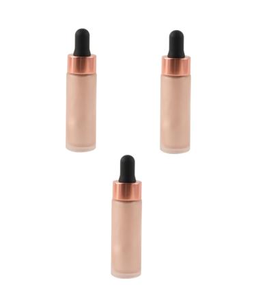 Beavorty 3pcs Glitter Eyeshadow Shining Eyeliner Liquid Eyeshadow Liquid Foundation Highlighter Flash 1 count (Pack of 1) As Shownx3pcs