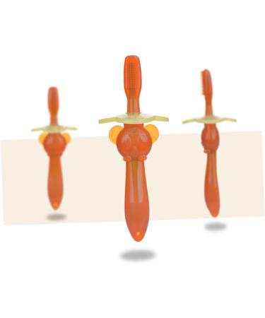 Seaesfoufu 2-Pack Children's Silicone Travel Toothbrushes for Toddlers | Infant Training Toothbrushes - Buy Online on GoSupps.com