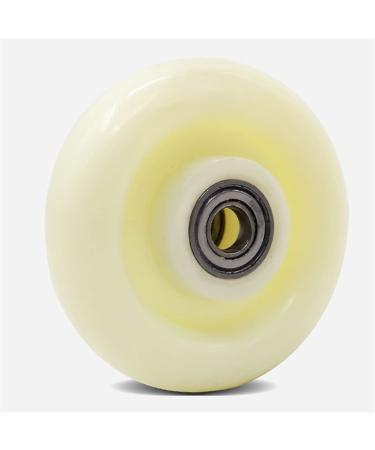 3/4/5 Inch Single Wheel White Nylon Wheel Universal Wheel Racking Equipment Wheel Industrial Plastic Universal Wheel Caster 4Pcs (Size : 5 inch-12mm)