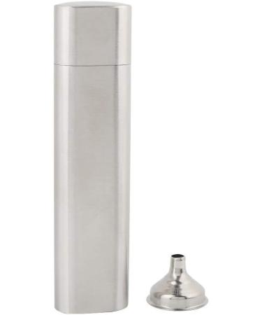 Two Tubes Portable Stainless Steel Hip Flask and Cigar Holder Humidor Tube Travel Carry Case Cigar Case Holder - Buy Online on GoSupps.com